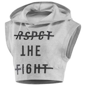 Reebok Respect The Fight Crop Hoodie